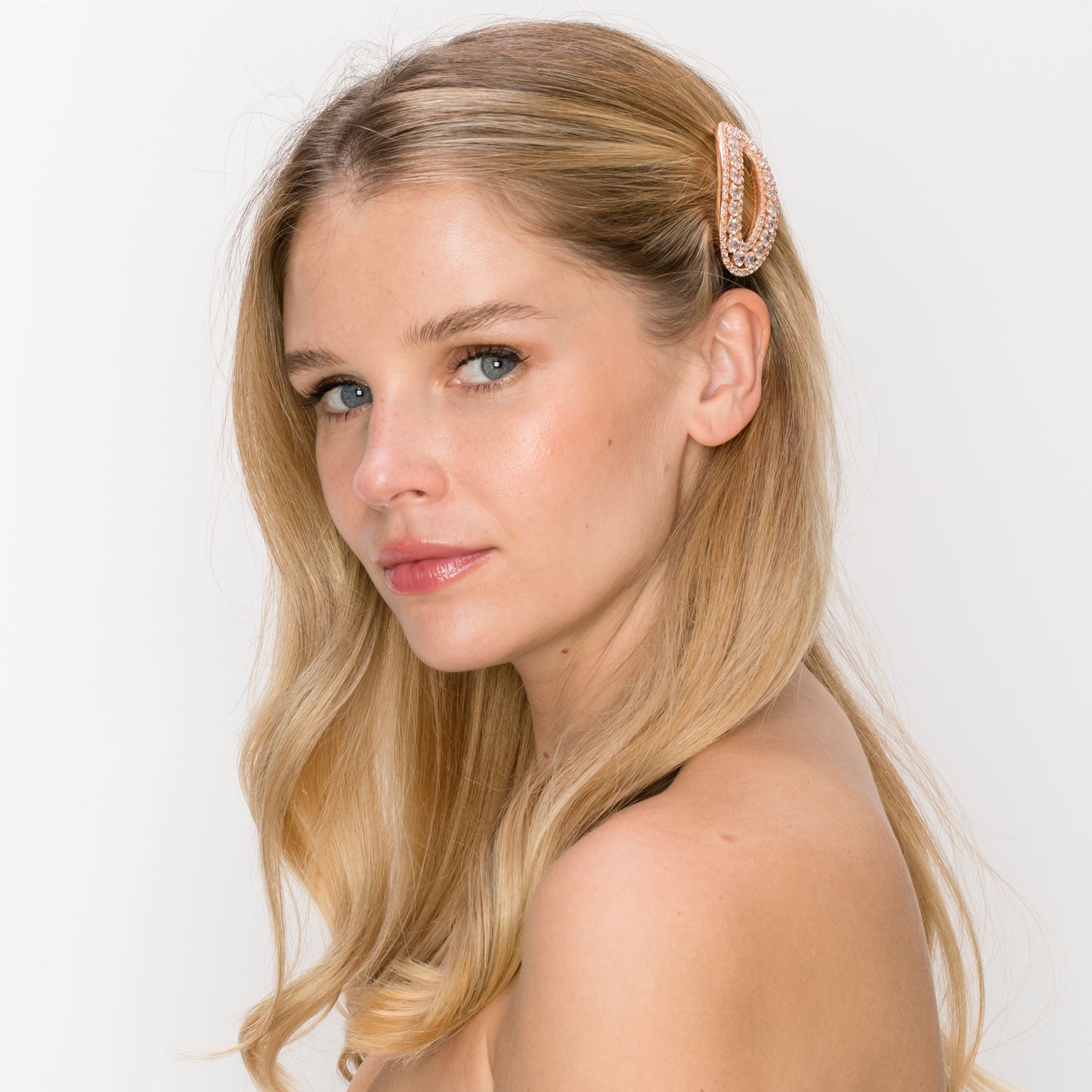 SSA2100152-Cubic Zirconia Stone Brass Metal