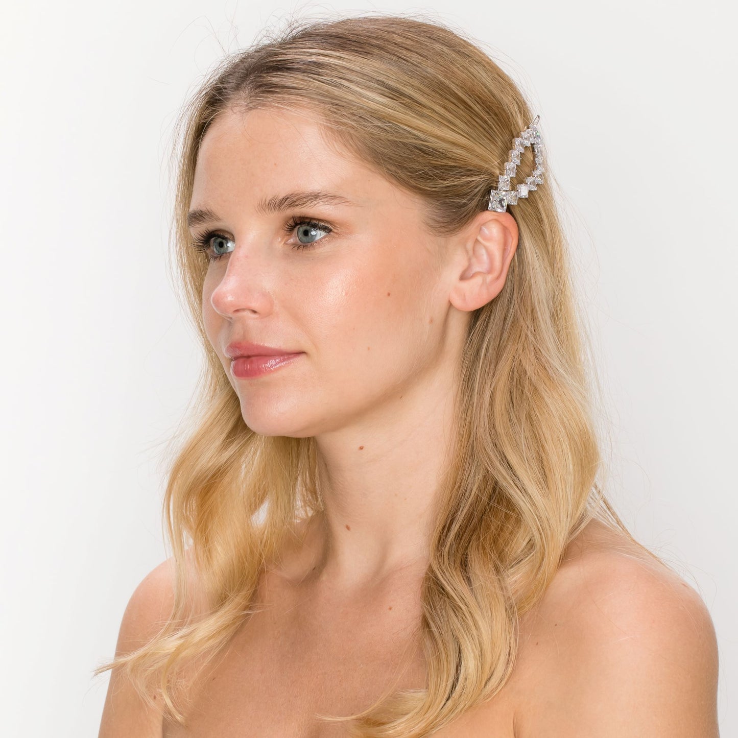 SSA210031-Cubic Zirconia Stone Brass Metal