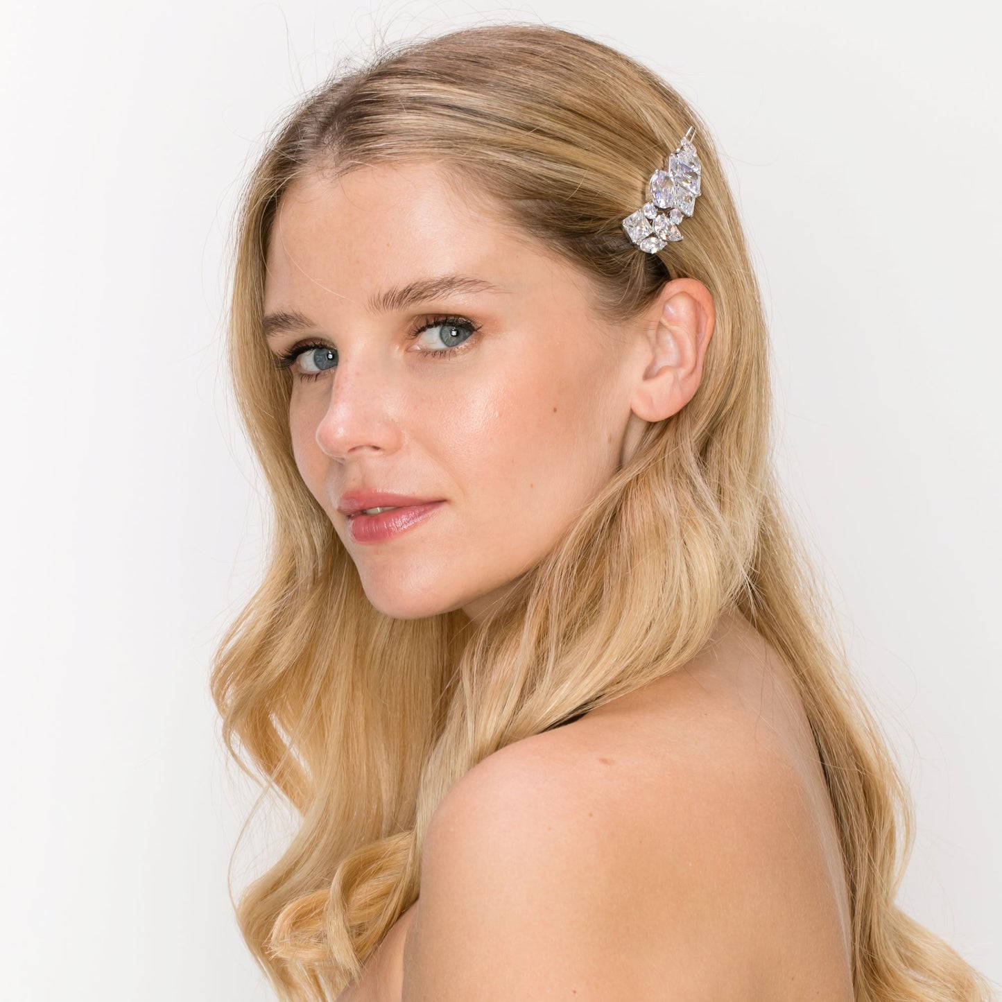 SSA210017-Cubic Zirconia Stone Brass Metal