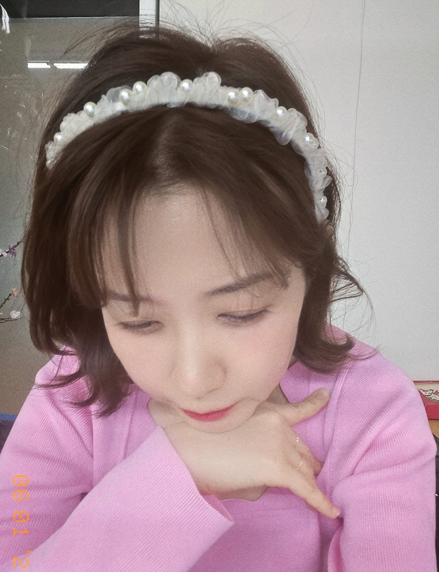 1 White Pearl Wedding Style Princess