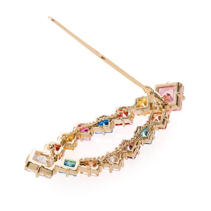 SSA210034-Cubic Zirconia Stone Brass Metal